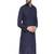 Navy blue chikankari cotton embroidery men kurta