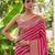 Pink art silk woven saree