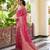 Pink art silk woven saree