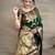 Green silk blend plain saree