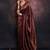 Maroon art silk woven saree
