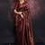 Maroon art silk woven saree