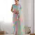 Multicolor georgette printed saree