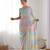 Multicolor georgette printed saree
