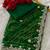 Green georgette embroidered saree