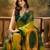 Multicolor georgette printed saree