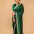 Green art silk woven saree