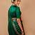 Green art silk woven saree
