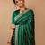 Green art silk woven saree