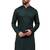Green sequins work rayon men kurta