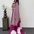 Pink Color eal Mirror Hand Work with Mal Cotton Saree