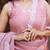 Pink embroidered silk sharara set