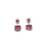 Trendy american diamond red earrings
