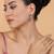 Trendy american diamond crystalpink earrings