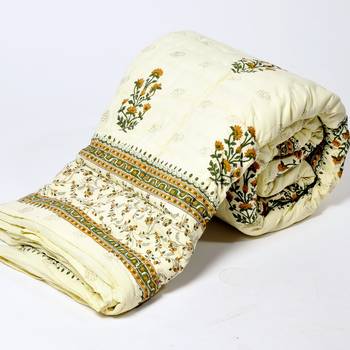 Jaipuri Floral Print Cotton Single Bed320 1
