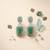 American diamond turquoise earrings for women