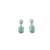 American diamond turquoise earrings for women