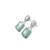 American diamond turquoise earrings for women