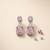American diamond pastelpink earrings for women