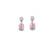 American diamond pastelpink earrings for women