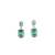 American diamond crystalgreen earrings for women
