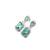 American diamond crystalgreen earrings for women