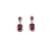 American diamond red earrings for women