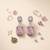 American diamond crystalpink earrings for women