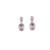 American diamond crystalpink earrings for women