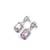 American diamond crystalpink earrings for women