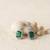 Classic crystalgreen ad earrings