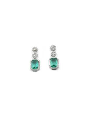 Classic crystalgreen ad earrings 3