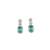 Classic crystalgreen ad earrings