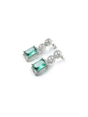 Classic crystalgreen ad earrings 4