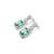Classic crystalgreen ad earrings