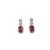 Classic red ad earrings
