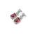 Classic red ad earrings