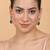 Classic green ad earrings
