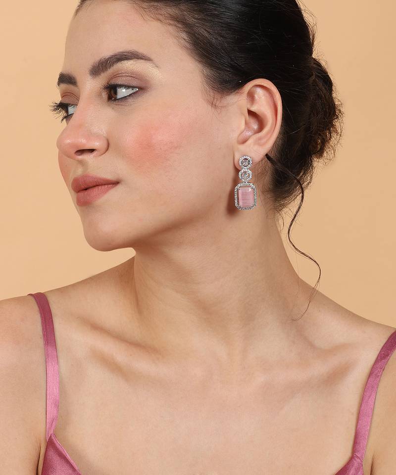 Classic pastelpink ad earrings