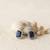 Classic blue ad earrings