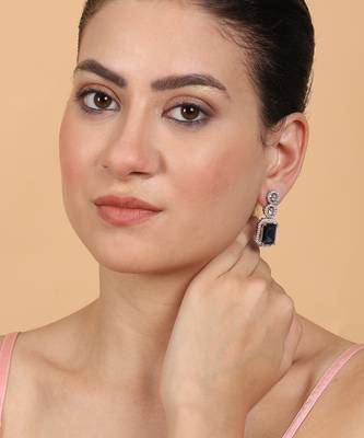 Classic blue ad earrings 2