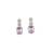 Classic crystalpink ad earrings
