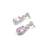 Classic crystalpink ad earrings