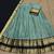 Seagreen Kanchi Cotton Zari Weaving Work Semi-stitched Lehenga Choli with Dupatta
