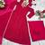 PINK fuax blooming  party wear embroidery  suit set