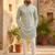 Men's stylish georgette sequins embroidery kurta 