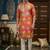Men's mirror work rayon cotton kurta 