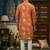 Men's mirror work rayon cotton kurta 