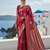 Purple Banarasi Silk Saree with Rich Zari Work Saree with blouse 