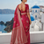 Purple Banarasi Silk Saree with Rich Zari Work Saree with blouse 